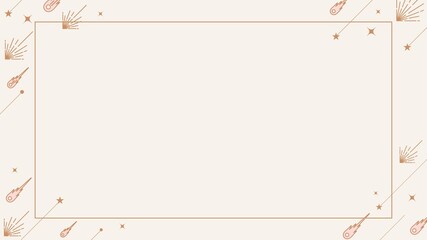 Star desktop wallpaper frame, aesthetic celestial HD background design