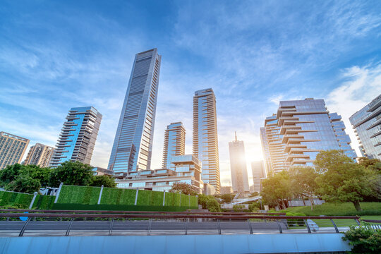 Skyscrapers in the city of technology, China is Shenzhen.