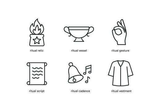 straight perfect stroke icon mono icons style isolated ritual relic ritual vessel ritual sture ritual script ritual cadence ritual vestment