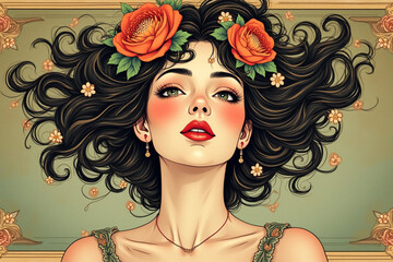 Top Art Nouveau Style illustrations 