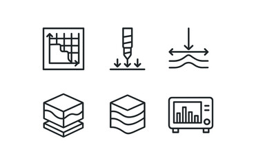 straight perfect stroke icon mono icons style isolated depth chart profile depth penetration drill depth dimension marker depth field module depth coded layer depth spectm lyzer