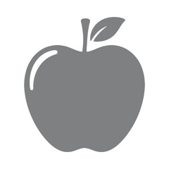 Silhouette of apple

