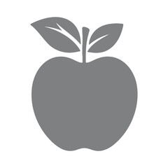 Silhouette of apple

