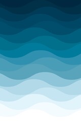 Gradient blue wave pattern background design
