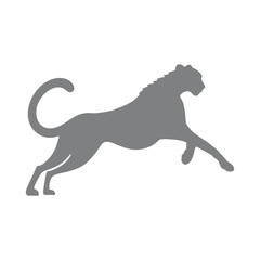Silhouette of cheetah

