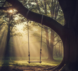 morning in the woods