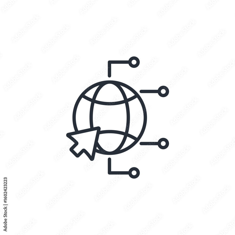 Poster internet icon set.vector.editable stroke.linear style sign for use web design,logo.symbol illustrati
