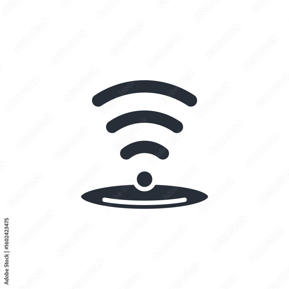 Poster wifi icon. vector.editable stroke.linear style sign for use web design,logo.symbol illustration.