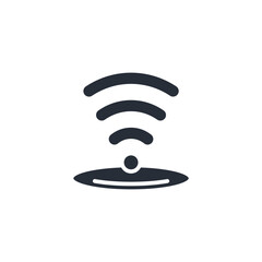 wifi icon. vector.Editable stroke.linear style sign for use web design,logo.Symbol illustration.