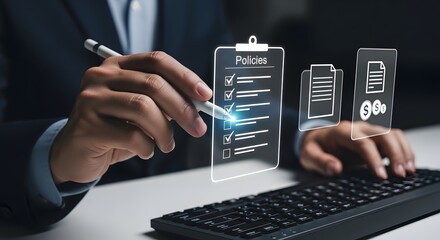 Streamline business operations with digital policy checklist and document management, ensuring compliance and efficiency in modern workspace for growth