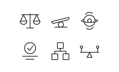 straight perfect out stroke icon mono icons style isolated balance scale beam balance board rocker balance gyro sensor balance check indicator balance algorithm module balance stability bar