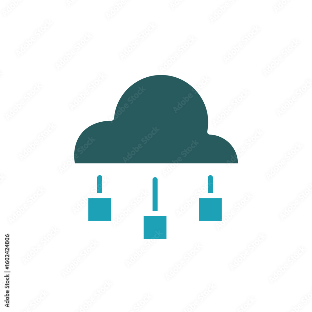 Poster computing icon. vector.editable stroke.linear style sign for use web design,logo.symbol illustration