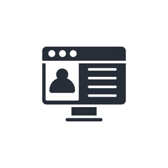 online icon. vector.Editable stroke.linear style sign for use web design,logo.Symbol illustration.