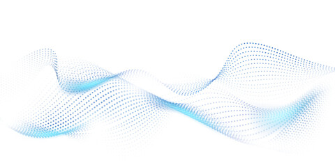 Abstract technology particle wave background. Modern design vector illustration.