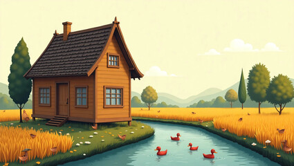 house on the lake
