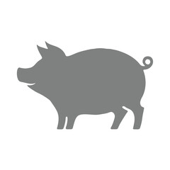 Silhouette of pig

