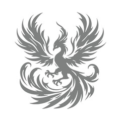 Silhouette of phoenix

