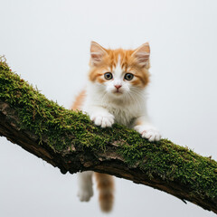 cat on grass