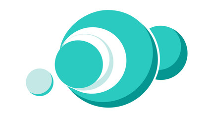 simple abstract shapes layered spheres