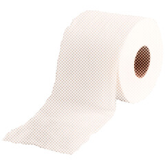 Halftone tissue paper sticker design element