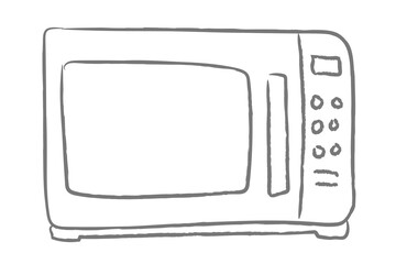 Doodle kitchen microwave design element