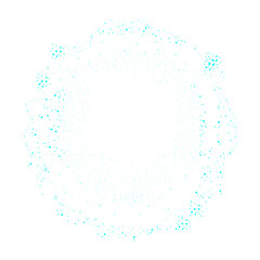 Obraz premium Digital dot circle blue png technology