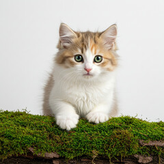 cat on grass