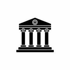 Fototapeta premium creative details Greek Temple Icon Vector Illustration