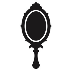 vintage decorative frame border line art hand drawn vintage mirror frame  NEW design label icon vactor line art illustration, on white background