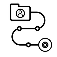 Recruitment process - vector  icon