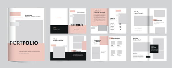 Architecture Portfolio design Template, portfolio design architecture interior design