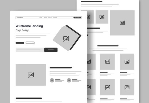Travel Landing Page Wireframe Design