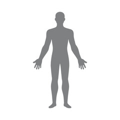 Silhouette of male body

