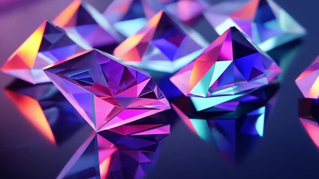 Crystalline Prism: A captivating display of iridescent prisms, showcasing a spectrum of vibrant hues, and reflecting light in a mesmerizing display of geometric brilliance. 