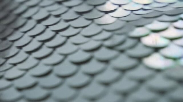 Abstract close-up of shimmering sequins