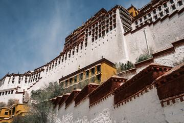 Potala Palace in Lhasa, Tibet  Historic Buddhist Landmark and UNESCO World Heritage Site