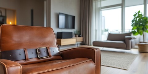 Empty apartment with two rooms, offering a blank canvas for customization, Generative AI