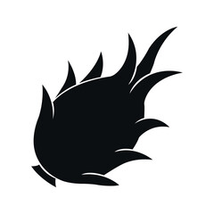 dragon fruit flat vector icon