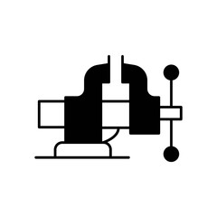 Workshop Vise Tool Fill Icon: Gripping & Holding Equipment