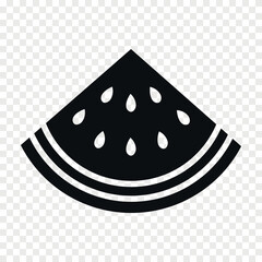 watermelon fruit flat vector icon