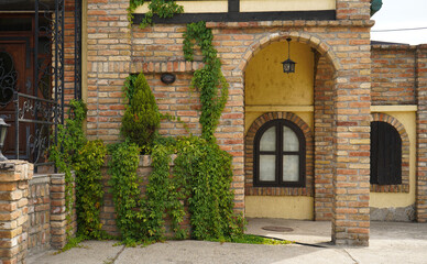 Typical vintage house in downtown in Belgrade, Serbia.