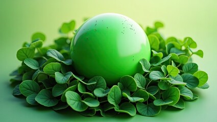easter eggs on green grass