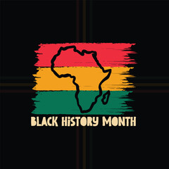 Naklejka premium vector illustration black history month