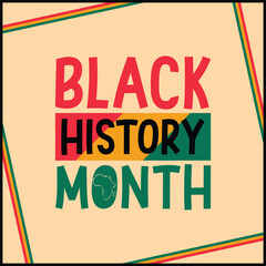 Fototapeta premium vector illustration black history month