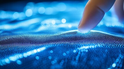 Digital Interaction Highlighting Web Connectivity, Communication, and Data Visualization Techniques
