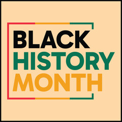 vector illustration black history month