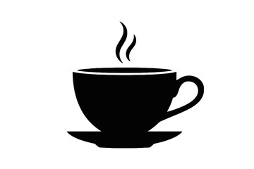 Fototapeta premium Steaming Coffee Cup saucer hot beverage