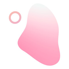 Colorful gradient element transparent png