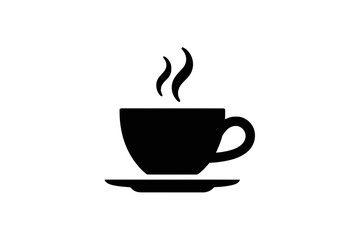 Fototapeta premium Steaming Coffee Cup saucer hot beverage