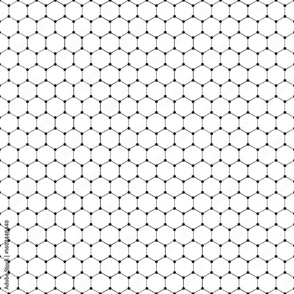 Poster black hexagonal patterned background design element